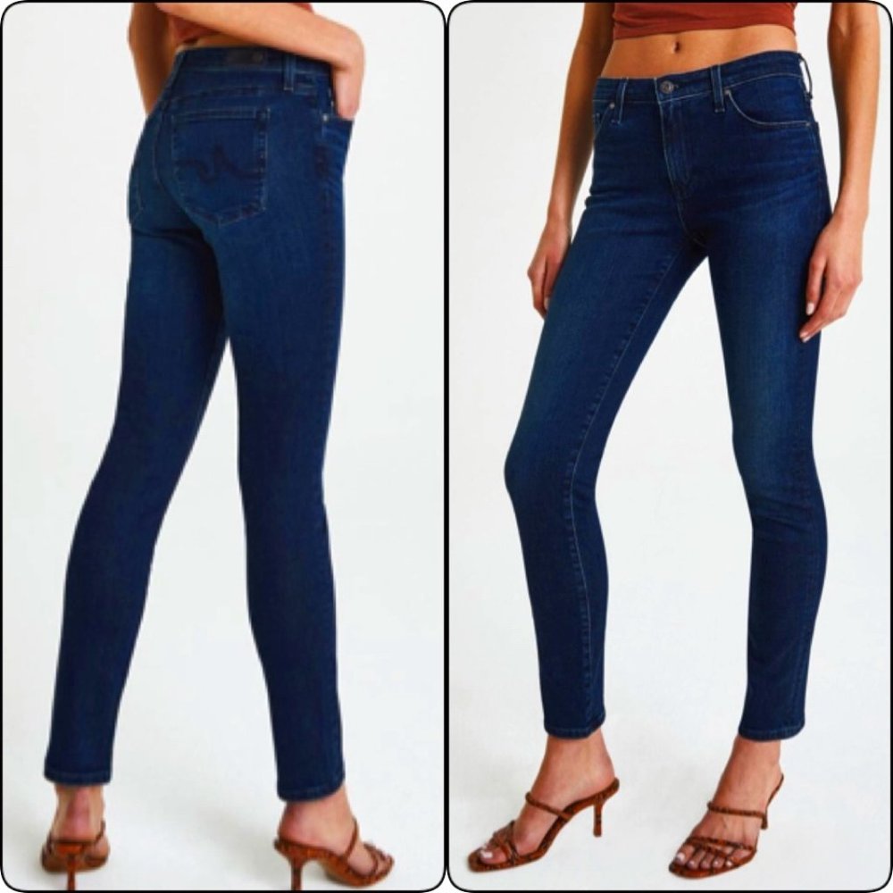 AG Adriano Goldschmied Prima Mid Rise Cigarette Ankle Jean, Size 27R EUC
